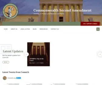 Comm2A.org(Commonwealth Second Amendment) Screenshot