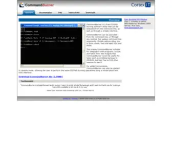 Commandburner.com(Free CD DVD Burning Software Utility) Screenshot