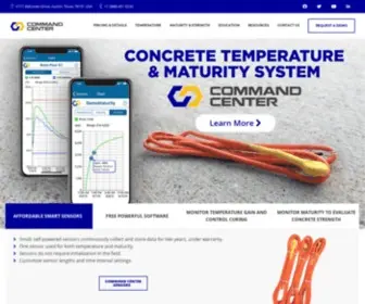 Commandcenterconcrete.com(COMMAND Center Concrete Temperature and Maturity System) Screenshot