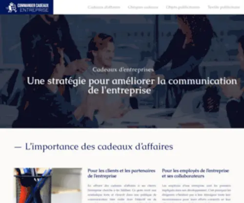 Commander-Cadeaux-Entreprise.fr(Cadeaux d'entreprise & objets publicitaires) Screenshot