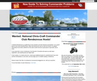 Commanderclub.com(The virtual home of the Chris Craft Commander Club. Our goal) Screenshot