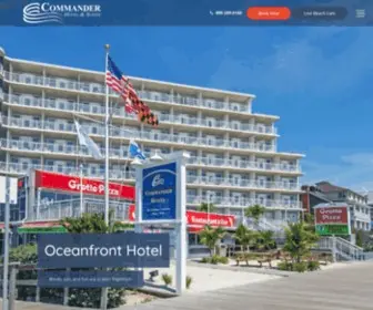 Commanderhotel.com(Beachfront Ocean City Maryland Boardwalk Hotel) Screenshot