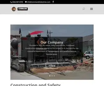 Commandindustries.com(Command Construction and Safety) Screenshot