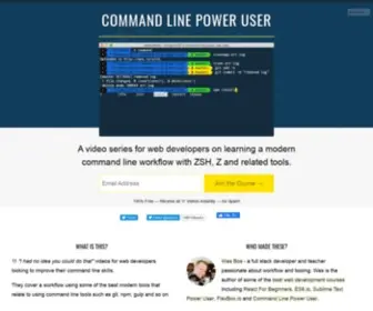 Commandlinepoweruser.com(Command Line Power User) Screenshot