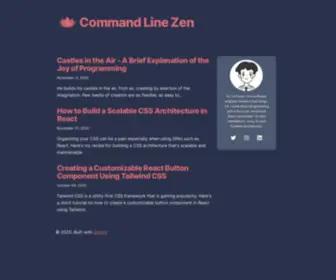 Commandlinezen.com(Learn and grow as a coder) Screenshot