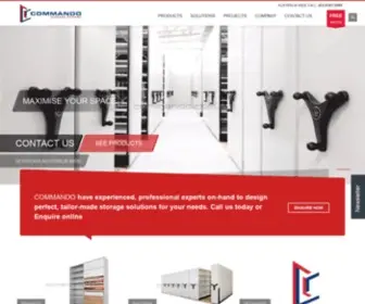 Commando.com.au(Shelving Systems) Screenshot