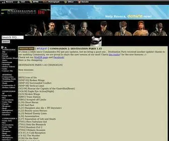 Commandoshq.net(Commandos HQ) Screenshot