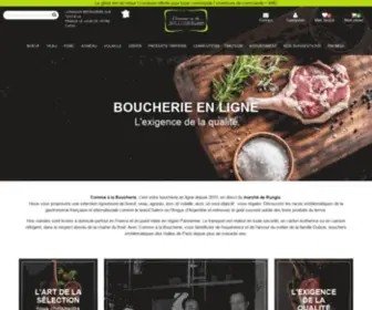Comme-A-LA-Boucherie.com(Boucherie en ligne) Screenshot