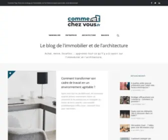 Comme-Chez-Vous.fr(Le blog de l'immobilier et de l'architecture) Screenshot