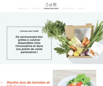 Commedeschefs.fr(Découvrez nos box repas) Screenshot