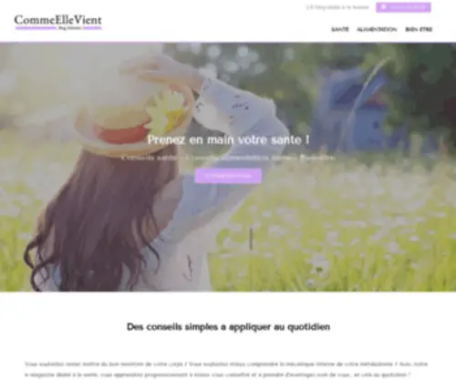 Commeellevient.fr(Blog féminin) Screenshot