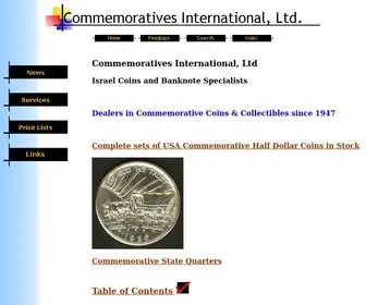 Commem.com(Israel coins. Commemorative Coins and Collectibles) Screenshot