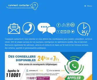 Comment-Contacter.fr(Comment Contacter) Screenshot