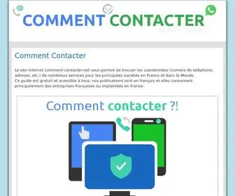 Comment-Contacter.net(Comment Contacter) Screenshot