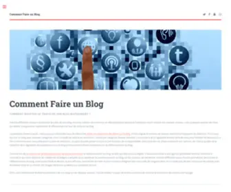 Comment-Faire-Blog.com(Comment Faire un Blog) Screenshot