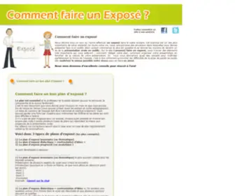 Comment-Faire-UN-Expose.com(Comment faire un exposé) Screenshot