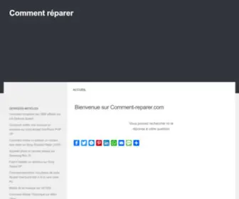 Comment-Reparer.com(Comment réparer) Screenshot