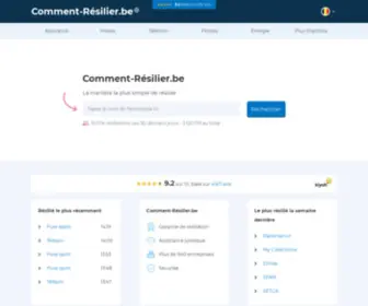 Comment-Resilier.be(Résiliation) Screenshot