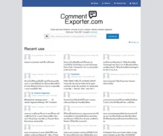 Commentexporter.com(Export and save facebook comment to your computer) Screenshot