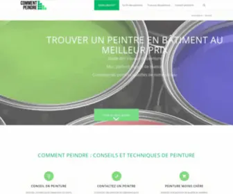 Commentpeindre.fr(Conseils pour les travaux de peinture) Screenshot