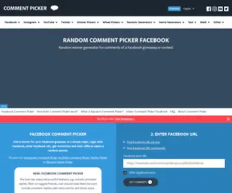 Commentpicker.com(Random Comment Picker for Facebook) Screenshot