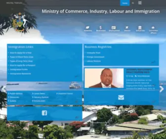 Commerce.gov.sb(Ministry of Commerce) Screenshot