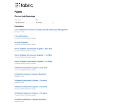 Commercefabric.com(Fabric) Screenshot