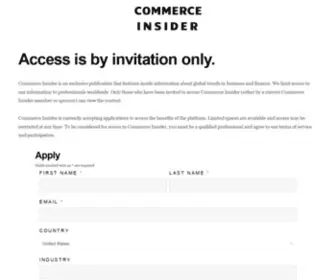 Commerceinsider.net(Commerce Insider) Screenshot