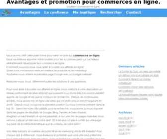 Commerces-EN-Ligne.fr(Avantages et promotion pour commerces en ligne) Screenshot