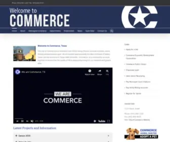 Commercetx.org(Live, play, work and enjoy Commerce) Screenshot