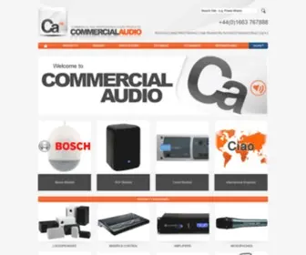 Commercialaudiosolutions.com(Commercial Audio Solutions) Screenshot