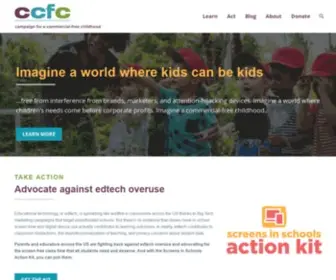 Commercialfreechildhood.org(Fairplay) Screenshot