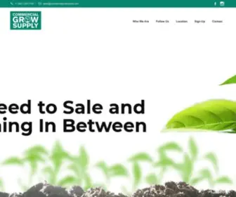 Commercialgrowsupply.com(Wholesale Hydroponics & Garden Supplies) Screenshot