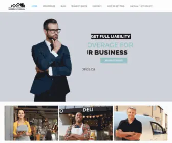 Commercialinsurancepros.ca(Business Insurance) Screenshot