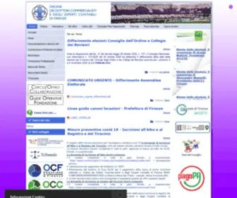 Commercialisti.fi.it(ODCEC Firenze) Screenshot