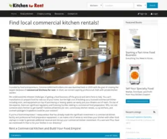 Commercialkitchenforrent.com(Commercial Kitchens for Rent) Screenshot