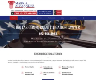 Commerciallitigationtexas.com(Dallas Commercial Litigation Lawyer Corporate Attorney TX) Screenshot