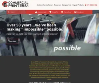 Commercialprintersinc.com(Printing) Screenshot