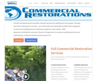 Commercialrestorations.com(Professional Power Washing Company) Screenshot