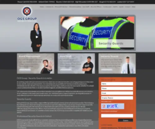 Commercialsecurityservice.co.uk(OGS Group Security Guard Services Buckinghamshire) Screenshot