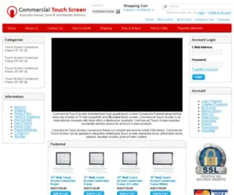 Commercialtouchscreen.com.au(Commercial Touch Screen) Screenshot