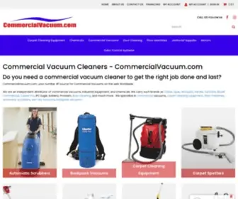 Commercialvacuum.com(Ash vacuum) Screenshot