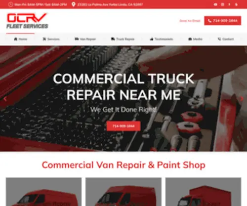 Commercialvanrepairshop.com(Van Repair Shop Orange County) Screenshot