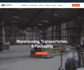 Commercialwarehousing.com(CWI Logistics) Screenshot