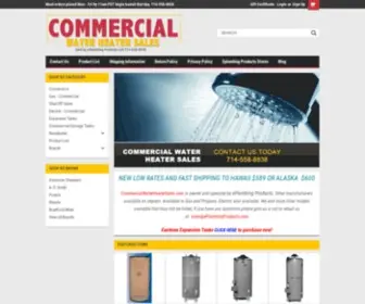 Commercialwaterheatersales.com(Commercial Hot Water Heaters) Screenshot