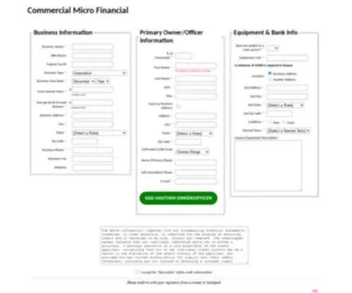 Commericalmicrofinancial.com(Commericalmicrofinancial) Screenshot