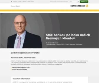Commerzbank.sk(Commerzbank Worldwide) Screenshot