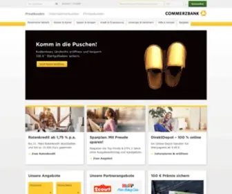 Commerzbanking.de(Die Bank f) Screenshot