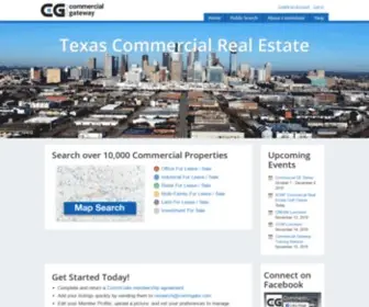 CommGate.com(Houston commercial real estate) Screenshot