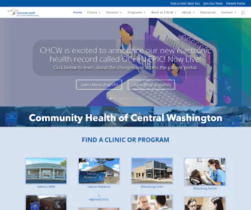 Commhealthcw.org(Community Health of Central Washington) Screenshot